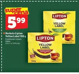 Topaz Herbata czarna liściasta Lipton Yellow Label oferta