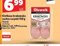 Topaz Kiełbasa krakowska sucha z szynki Olewnik oferta