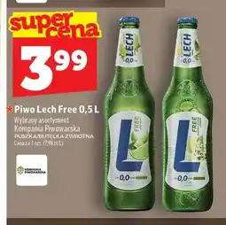 Topaz Piwo bezalkoholowe Lech Free Limonka z Miętą oferta