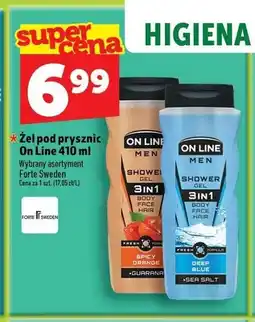 Topaz Żel pod prysznic męski On Line Men Deep Blue oferta
