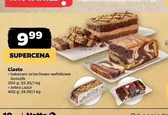 Netto Ciasto kakaowo-orzechowo-wafelkowe Gotszlik oferta