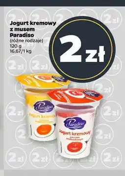 Netto Jogurt kremowy z musem Paradiso truskawkowy oferta