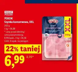 Lidl Szynka konserwowa Pikok XXL oferta