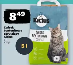 Netto Żwirek bentonitowy zbrylający Kiciuś Compact oferta