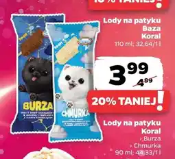 Netto Lody na patyku Koral Burza oferta