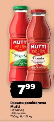 Netto Passata pomidorowa z bazylią Mutti oferta
