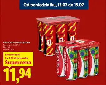 Lidl Napój gazowany Coca-Cola Zero 6-pak oferta