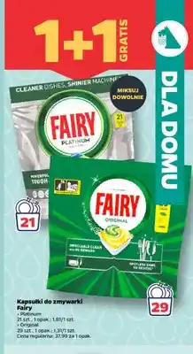 Netto Kapsułki do zmywarki Fairy Platinum oferta