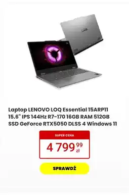 Media Expert Laptop LENOVO LOQ Essential oferta