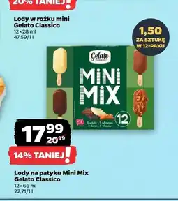 Netto Lody na patyku Mini Mix Gelato Classico 12-pak oferta