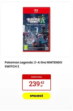 Media Expert Gra Pokemon Legends: Z-A Nintendo Switch 2 oferta