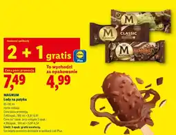 Lidl Lody na patyku Pistache Magnum oferta
