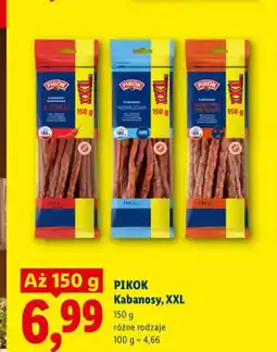 Lidl Kabanosy wieprzowe z chilli Pikok XXL oferta