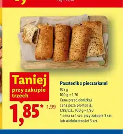 Lidl Pasztecik z pieczarkami Piekarnia Lidla oferta