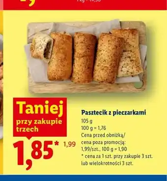 Lidl Pasztecik z pieczarkami Piekarnia Lidla oferta