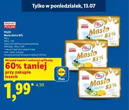 Lidl Masło ekstra 83% Pilos oferta