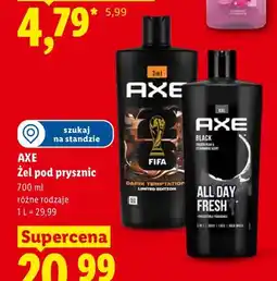 Lidl Żel pod prysznic Axe Black oferta