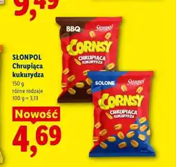 Lidl Chrupiąca kukurydza Słonpol Cornsy o smaku BBQ oferta