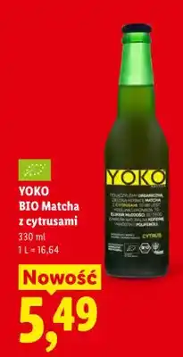 Lidl Napój YOKO BIO Matcha z cytrusami oferta
