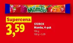 Lidl Guma rozpuszczalna Mamba 4-pak Storck oferta