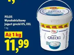 Lidl Jogurt grecki 0% wysokobiałkowy Pilos XXL oferta