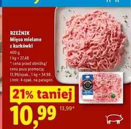 Lidl Mięso mielone z karkówki Rzeźnik oferta