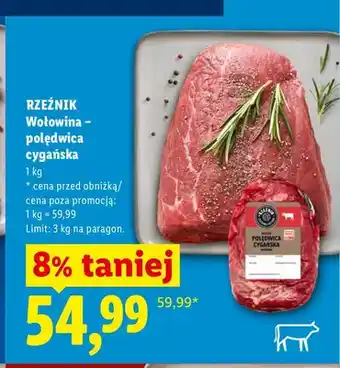 Lidl Wołowina - polędwica cygańska Rzeźnik oferta