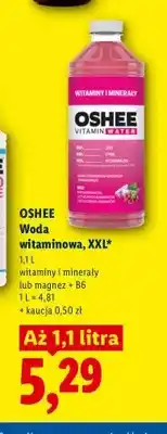 Lidl Woda witaminowa Oshee witaminy i minerały oferta