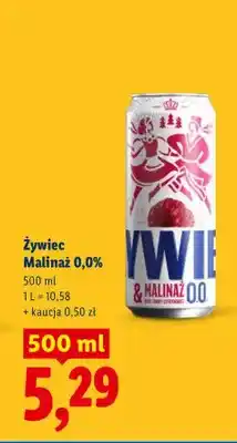 Lidl Piwo bezalkoholowe Żywiec Malinaż oferta