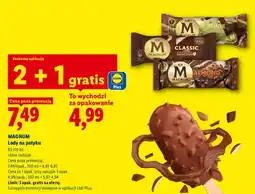 Lidl Lody na patyku Magnum Classic oferta