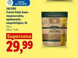 Lidl Kawa rozpuszczalna Jacobs Cronat Gold opakowanie uzupełniające XL oferta