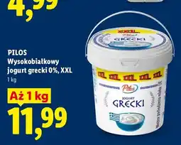 Lidl Wysokobiałkowy jogurt grecki Pilos 0% XXL oferta