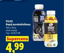 Lidl Napój wysokobiałkowy Pilos High Protein o smaku ciasteczkowym oferta