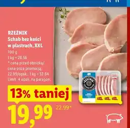 Lidl Schab bez kości w plastrach XXL Rzeźnik oferta