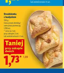 Lidl Drożdżówka z budyniem Piekarnia Lidla oferta