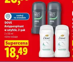Lidl Antyperspirant w sztyfcie Dove Men+Care Clean Comfort 2-pak oferta