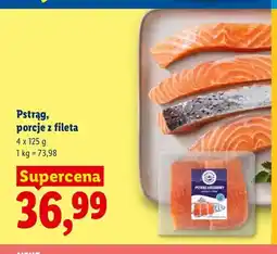 Lidl Pstrąg porcje z fileta Targ Rybny Lidla 4-pak oferta