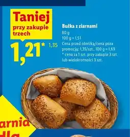 Lidl Bułka z ziarnami Piekarnia Lidla oferta