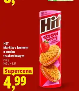 Lidl Markizy z kremem o smaku truskawkowym Hit oferta
