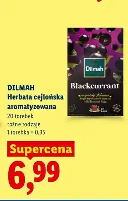 Lidl Herbata cejlońska aromatyzowana Dilmah Blackcurrant oferta
