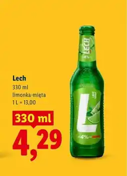 Lidl Piwo Lech limonka-mięta oferta