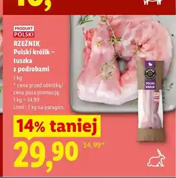 Lidl Polski królik - tuszka z podrobami Rzeźnik oferta