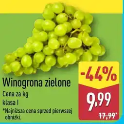 ALDI Winogrona zielone oferta