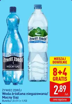 ALDI Woda źródlana niegazowana/Mocny Gaz oferta
