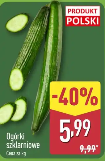 ALDI Ogórki szklarniowe oferta