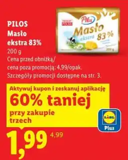 Lidl Masto ekstra 83% Piłos oferta