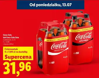 Lidl Coca-Cola lub Coca-Cola Zero oferta