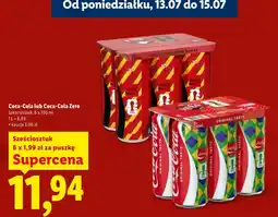 Lidl Coca-Cola lub Coca-Cola Zero oferta