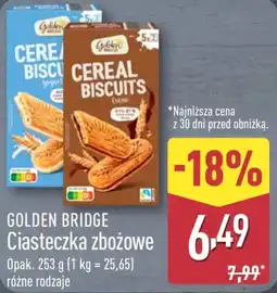 ALDI Golden Bridge Ciasteczka zbożowe oferta