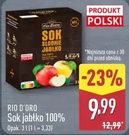 ALDI Sok jabłko 100% oferta